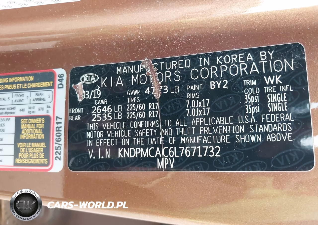 2020 Kia Sportage Lx VIN:KNDPMCAC6L7671732 - 9