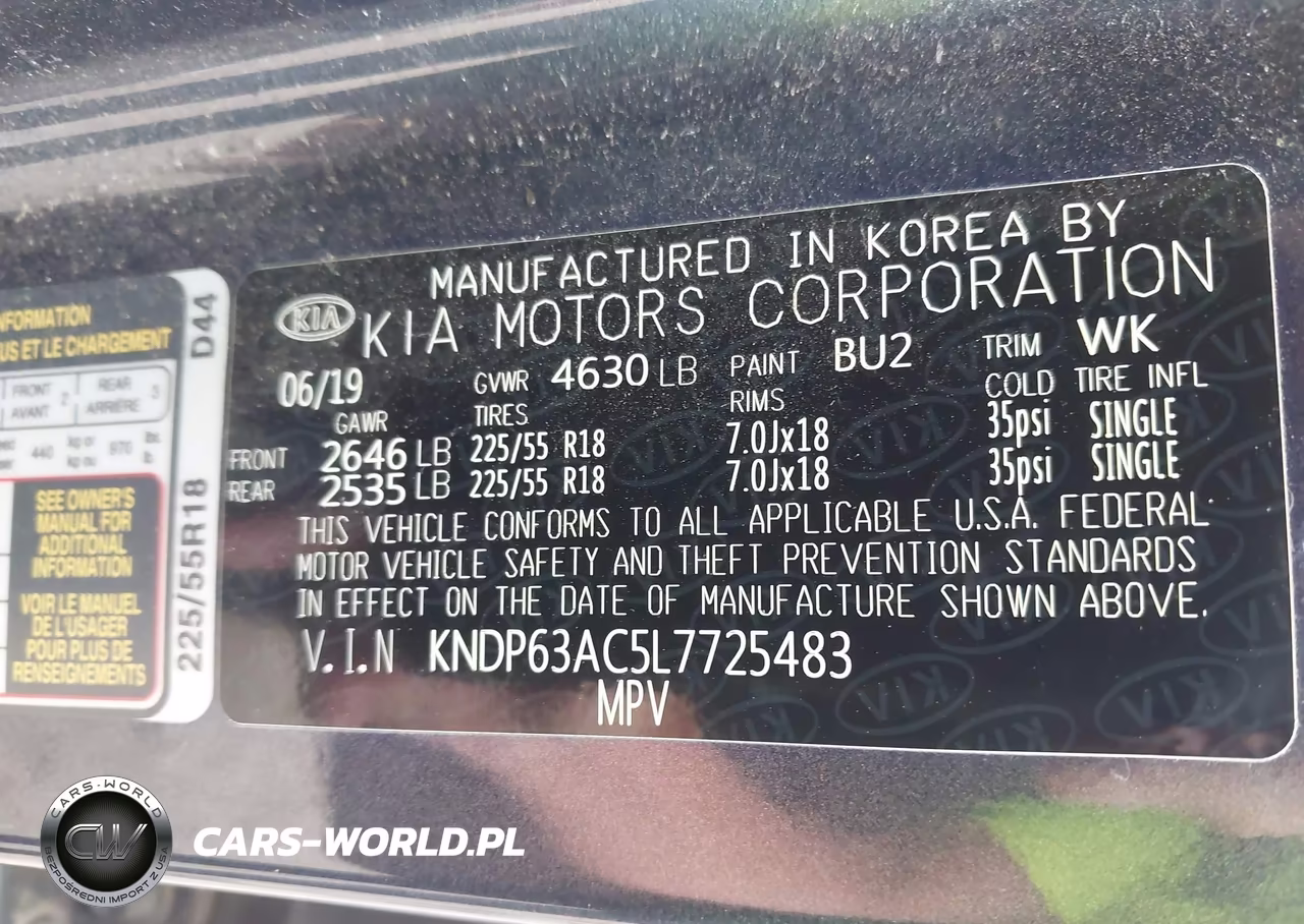 2020 Kia Sportage S VIN:KNDP63AC5L7725483 - 9
