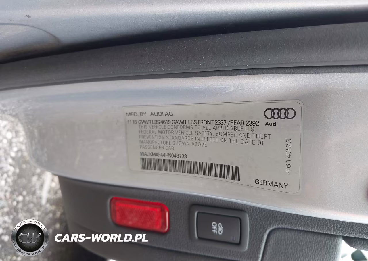 2017 Audi A4 Season Of Audi Ultra Premium VIN:WAUKMAF44HN048738 - 9