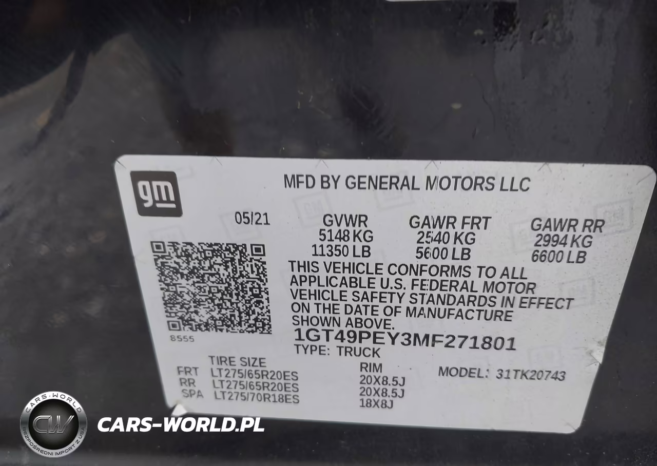 2021 GMC Sierra 2500Hd 4Wd Standard Bed At4 VIN:1GT49PEY3MF271801 - 8
