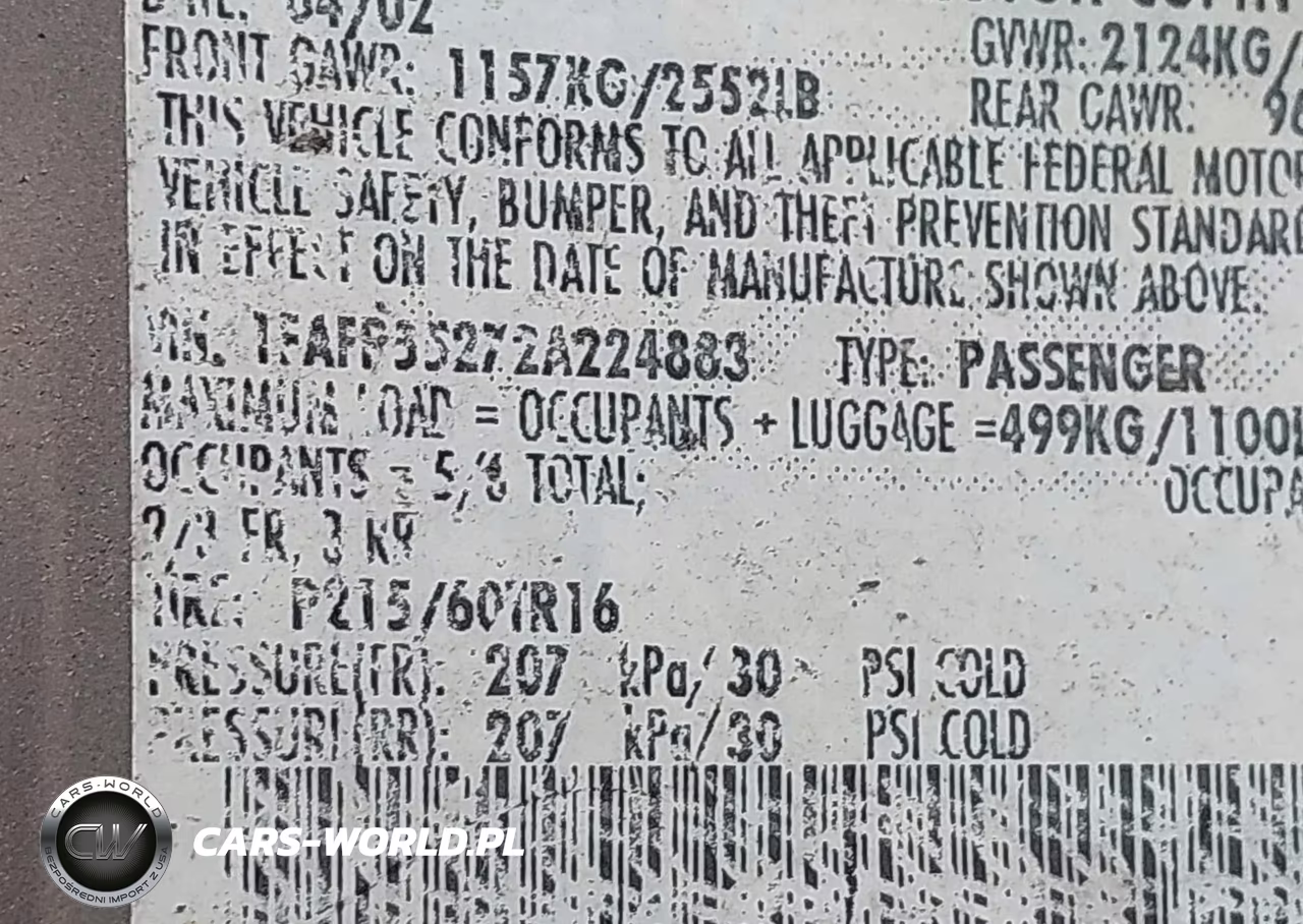 2002 Ford Taurus Ses Standard VIN:1FAFP55272A224883 - 9