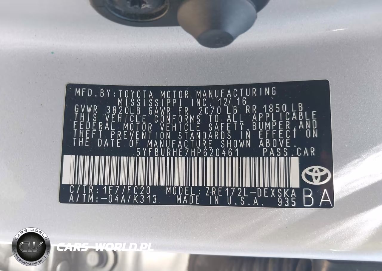 2017 Toyota Corolla Se Special Edition VIN:5YFBURHE7HP620461 - 9
