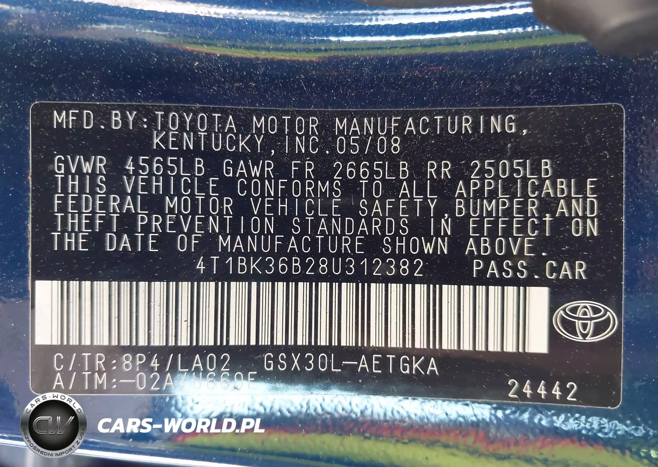 2008 Toyota Avalon Xls VIN:4T1BK36B28U312382 - 9