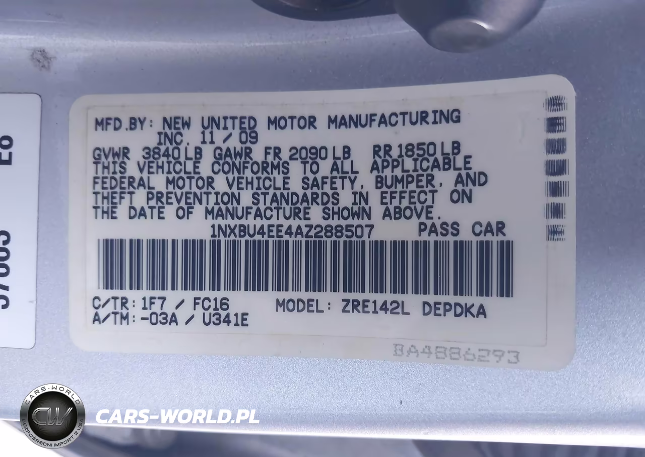 2010 Toyota Corolla Le VIN:1NXBU4EE4AZ288507 - 9