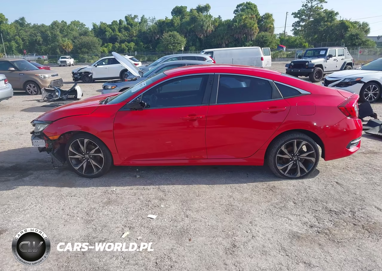 2019 Honda Civic Sport VIN:2HGFC2F89KH567480 - 14