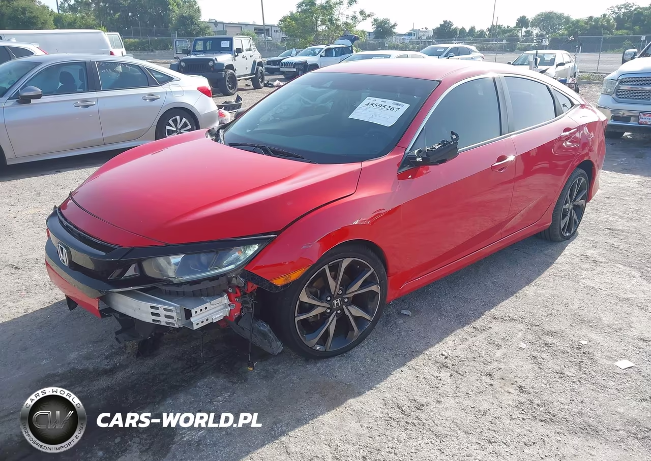 2019 Honda Civic Sport VIN:2HGFC2F89KH567480 - 2