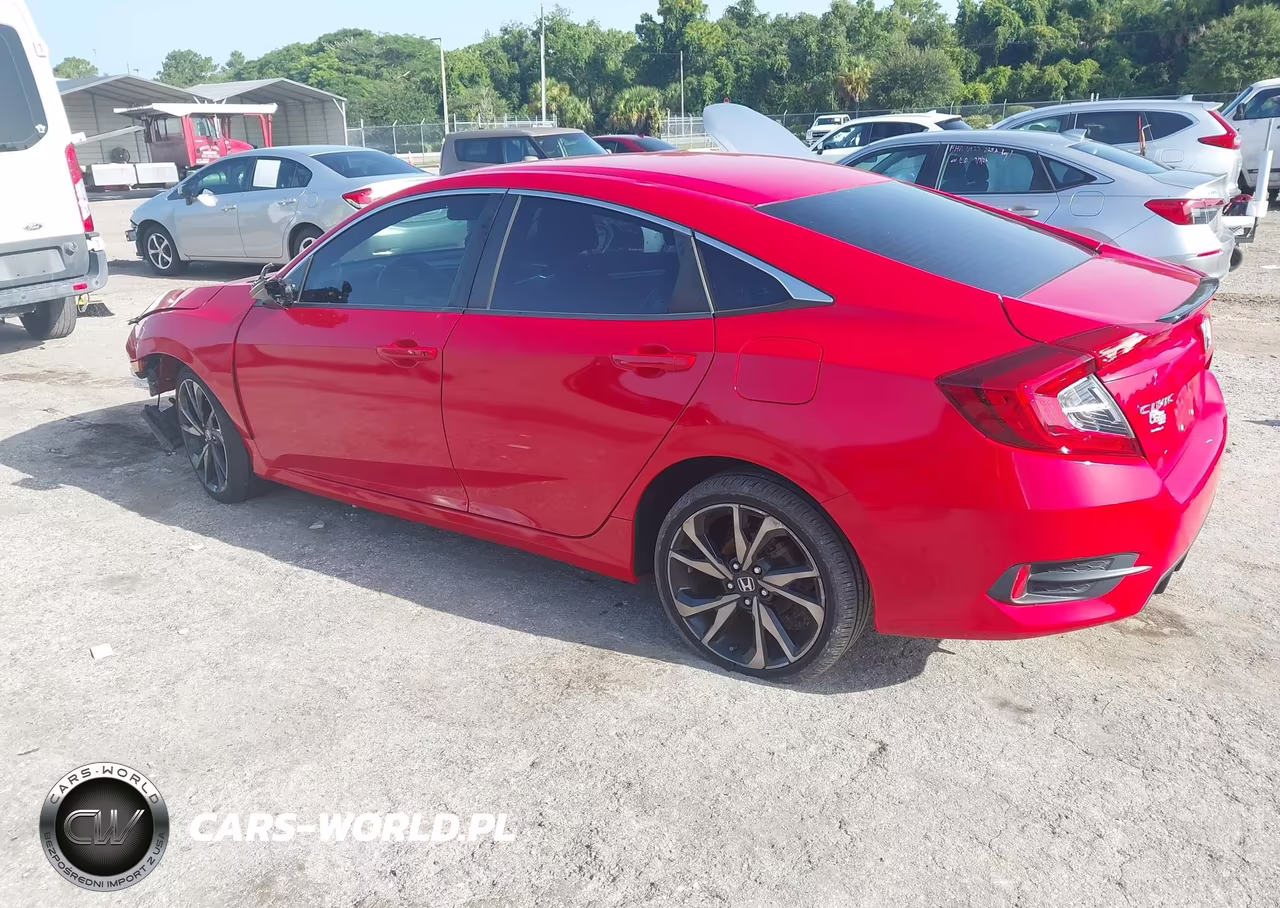 2019 Honda Civic Sport VIN:2HGFC2F89KH567480 - 3