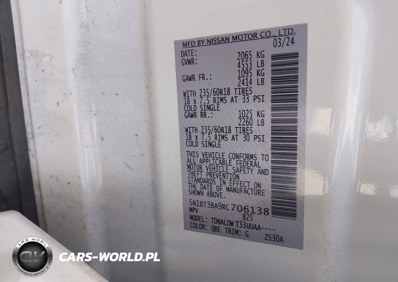 2024 Nissan Rogue Sv Fwd VIN:5N1BT3BA9RC706138 - 9