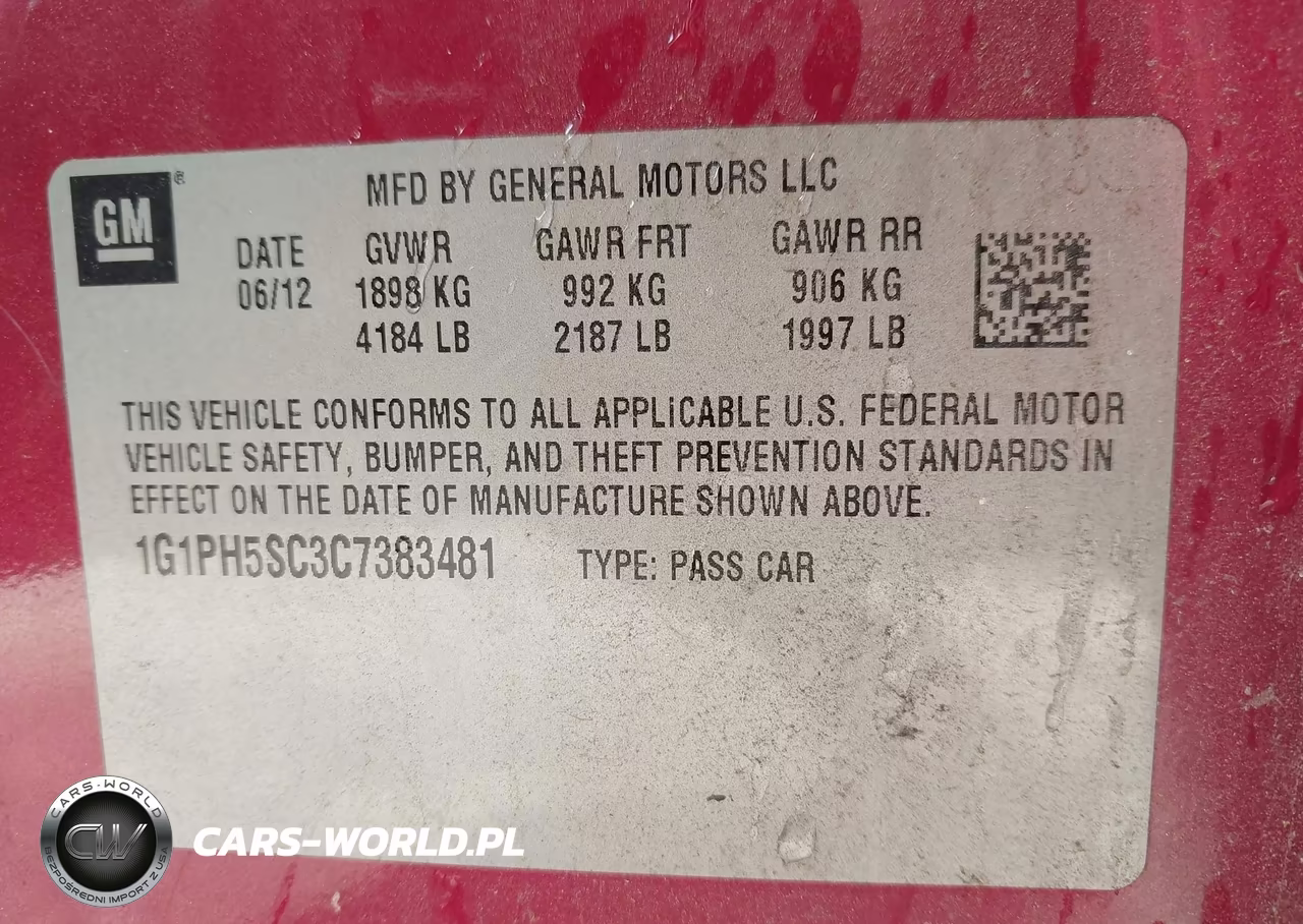 2012 Chevrolet Cruze Ltz VIN:1G1PH5SC3C7383481 - 9