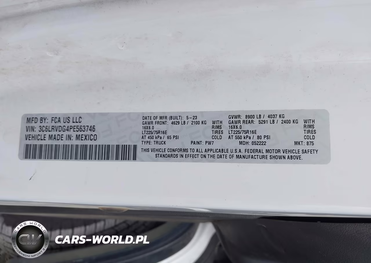 2023 Ram Promaster 2500 High Roof 159 Wb VIN:3C6LRVDG4PE563746 - 9
