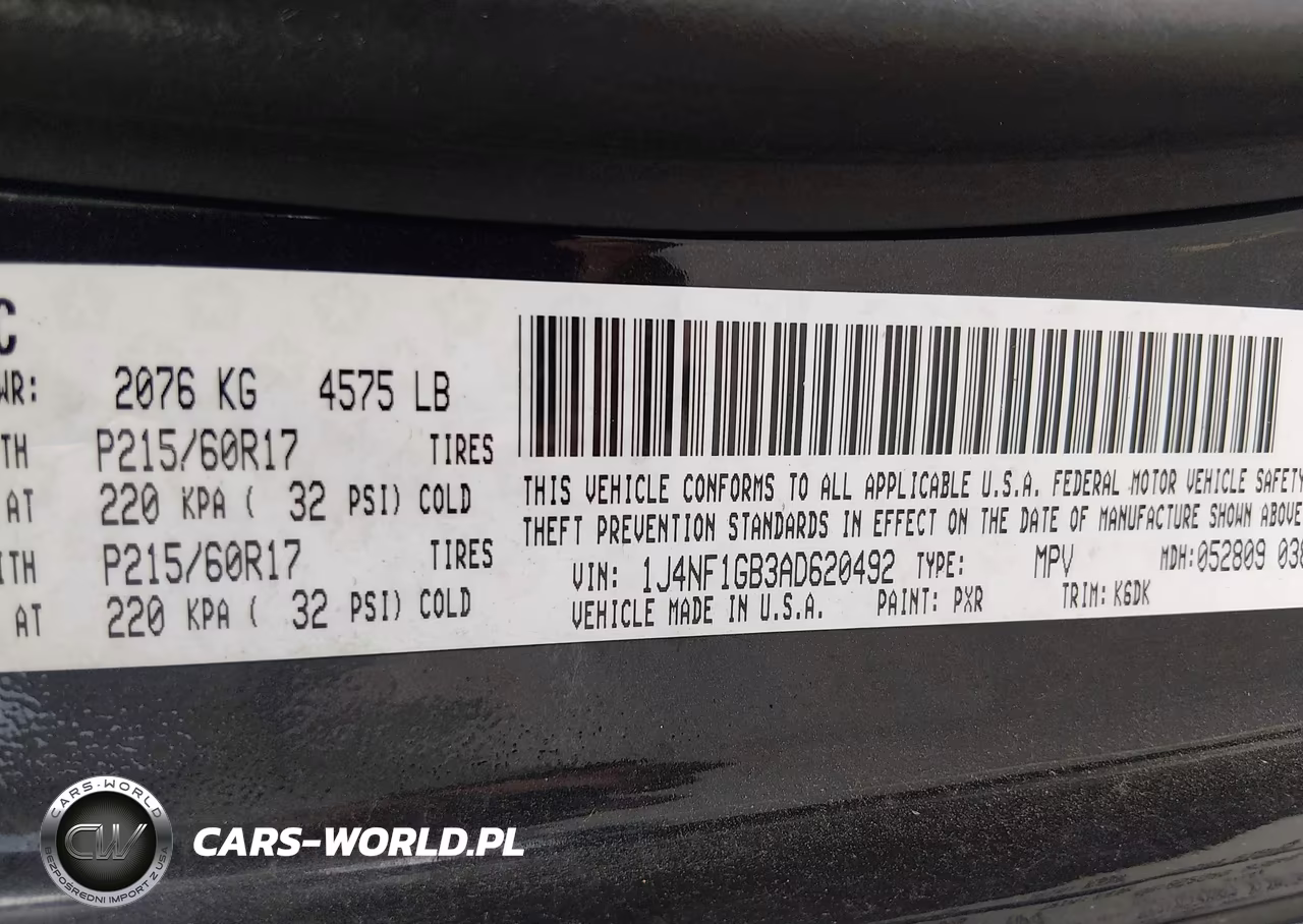 2010 Jeep Patriot Sport VIN:1J4NF1GB3AD620492 - 9