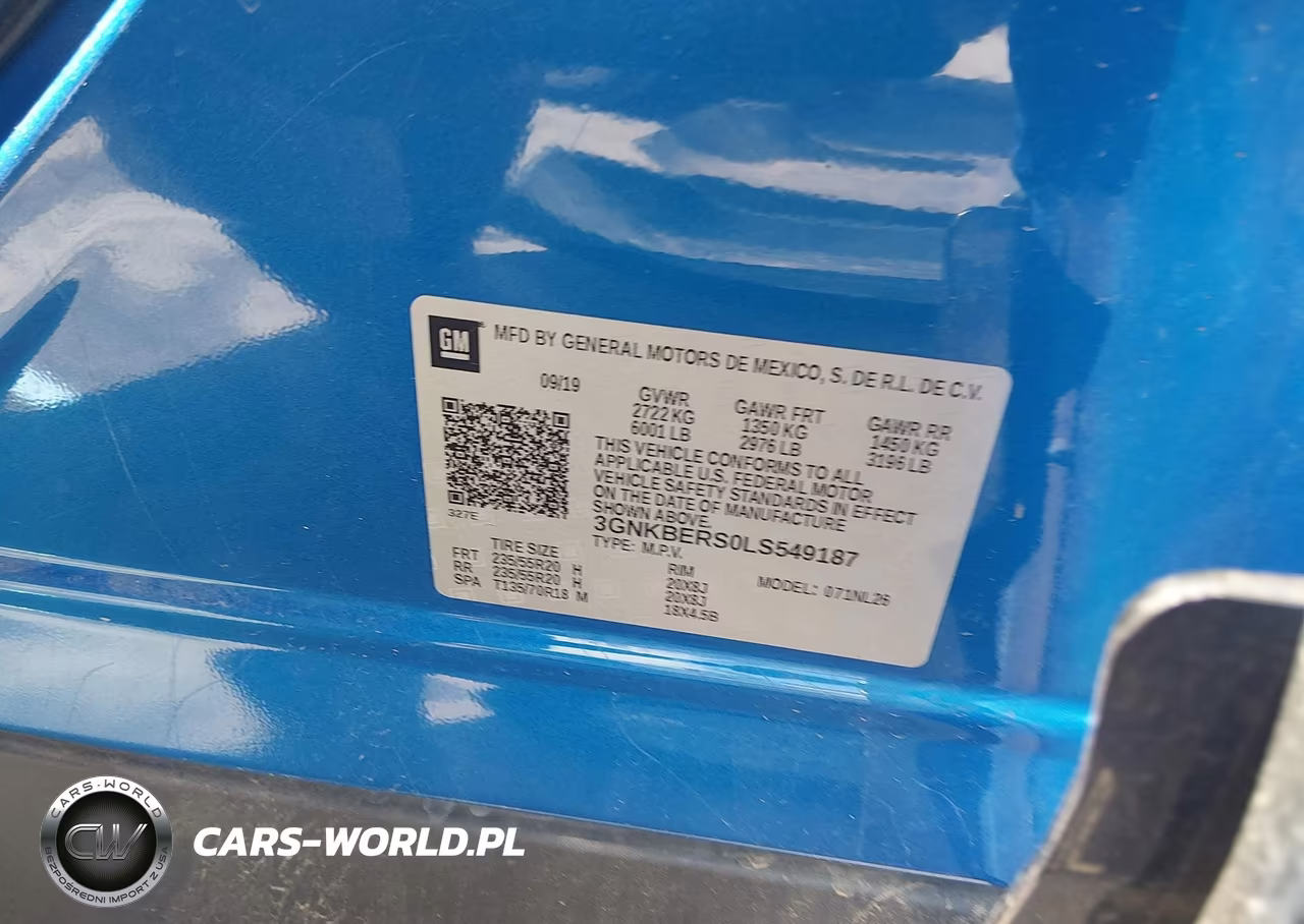 2020 Chevrolet Blazer Fwd Rs VIN:3GNKBERS0LS549187 - 9
