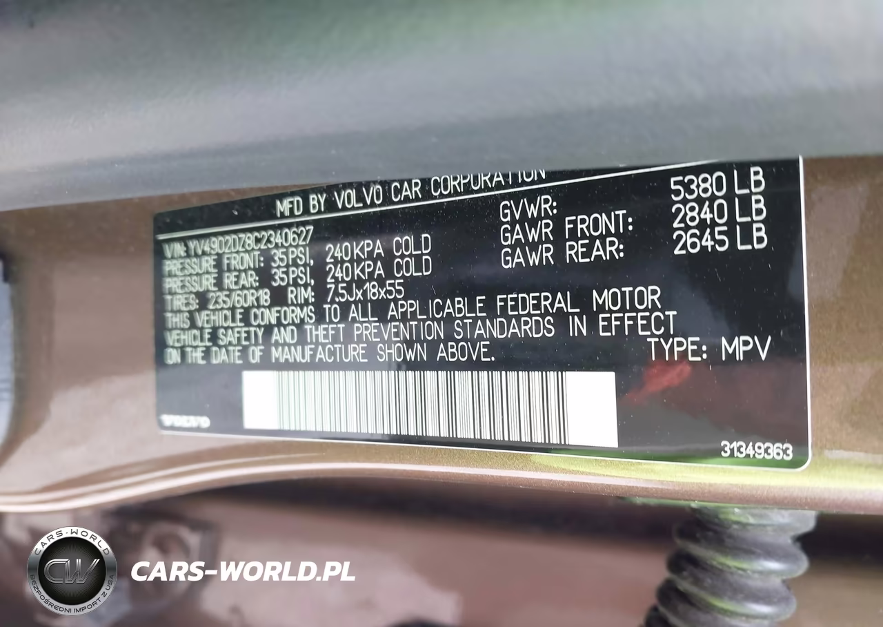 2012 Volvo Xc60 T6-T6 Platinum-T6 Premier Plus-T6 R-Design-T6 R-Design Platinum-T6 R-Design Premier Plus VIN:YV4902DZ8C2340627 - 9