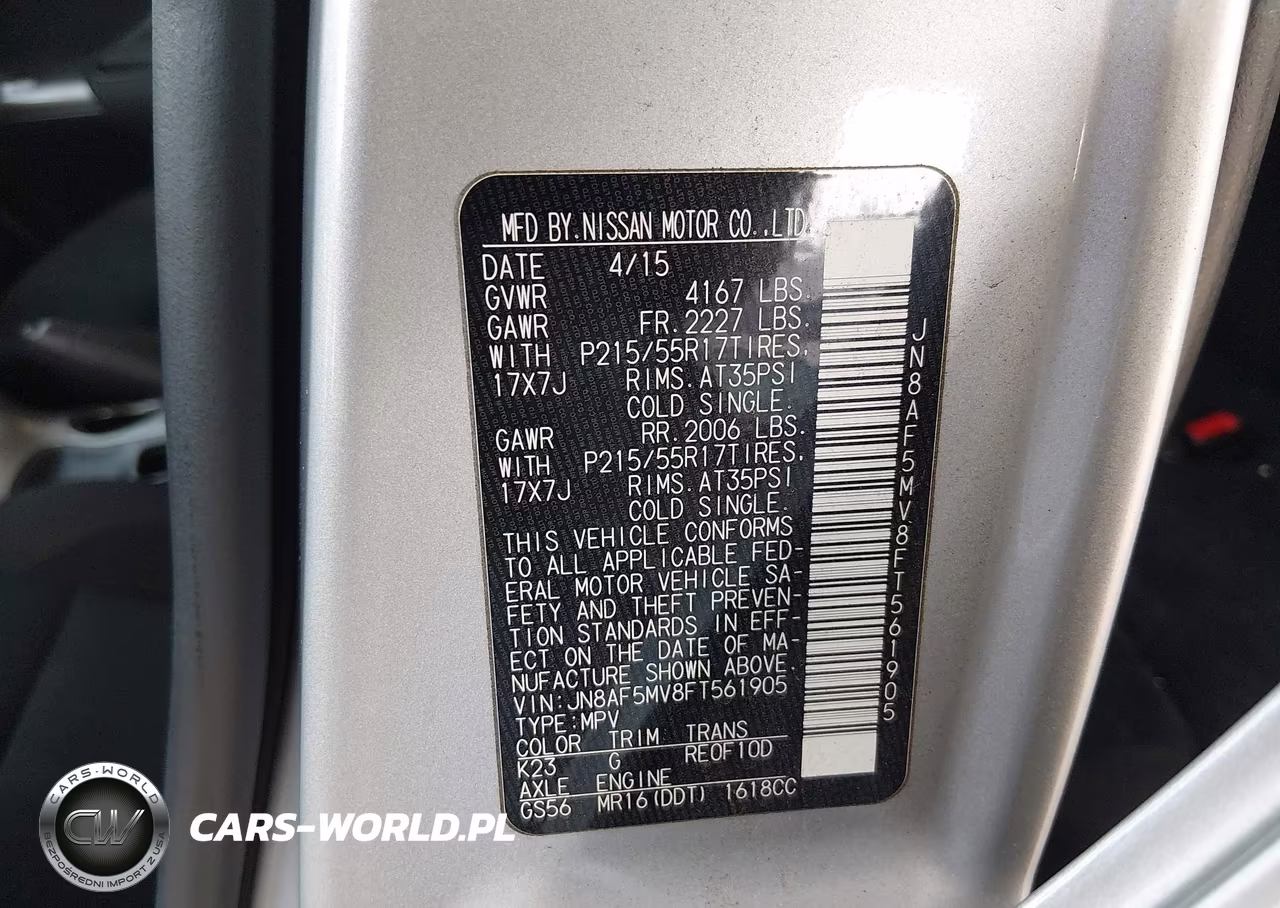 2015 Nissan Juke Sv VIN:JN8AF5MV8FT561905 - 9