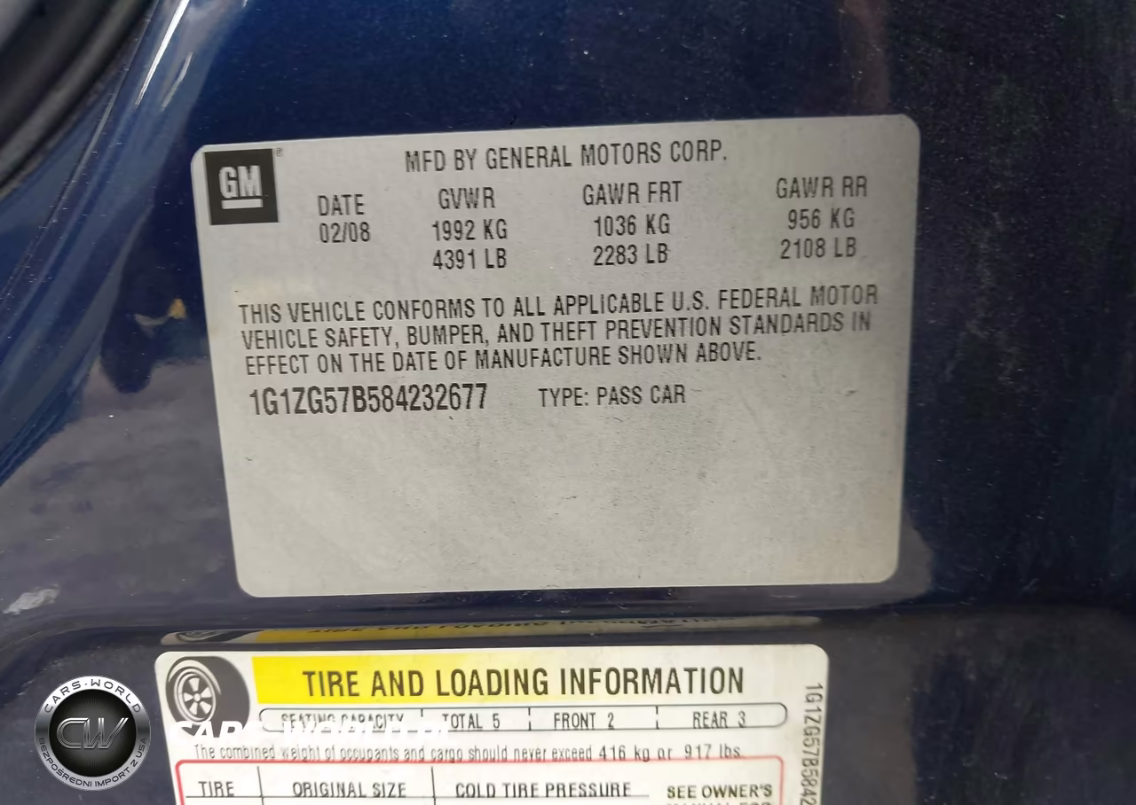 2008 Chevrolet Malibu Ls W-1Ls VIN:1G1ZG57B584232677 - 9