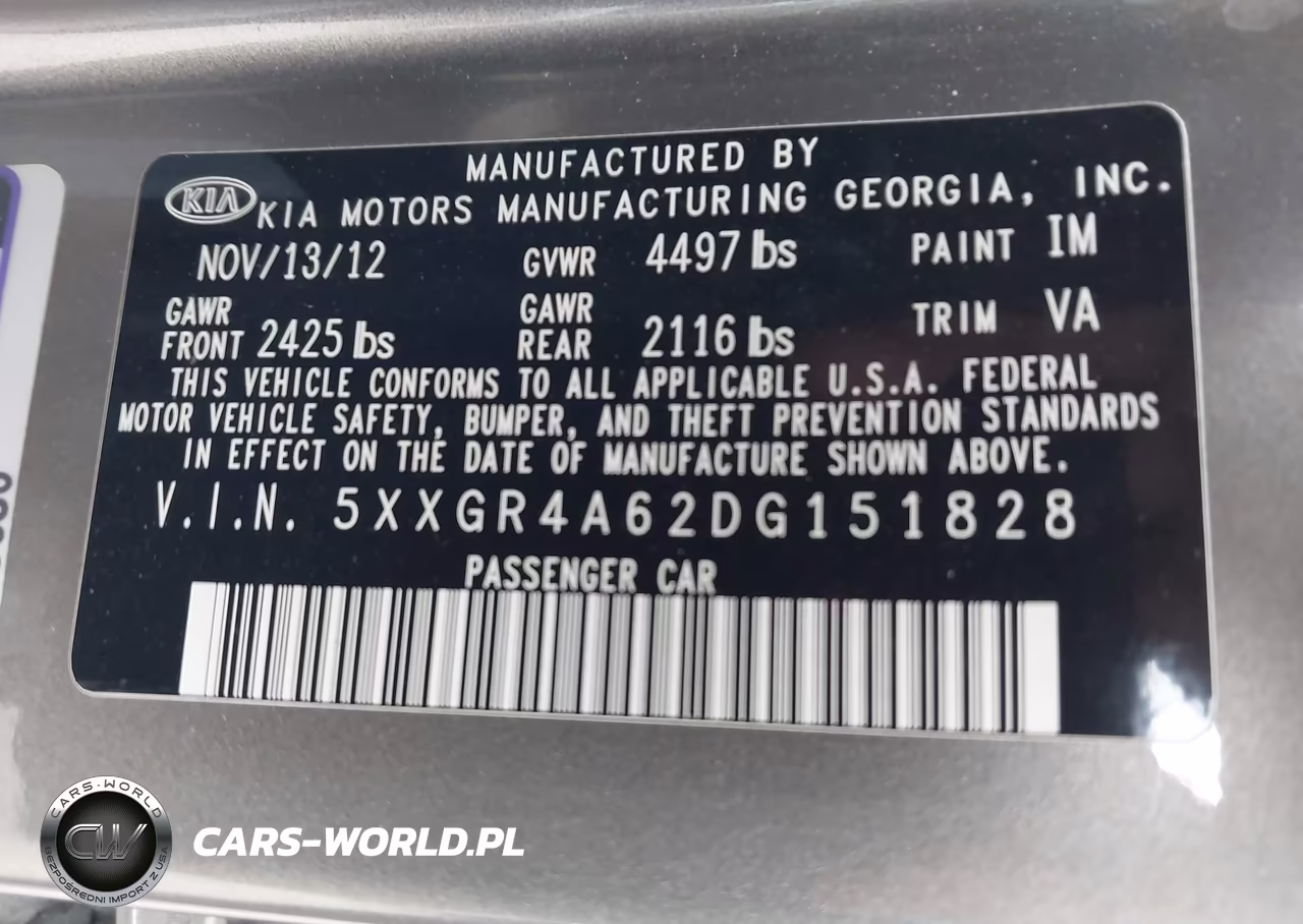 2013 Kia Optima Sx VIN:5XXGR4A62DG151828 - 9