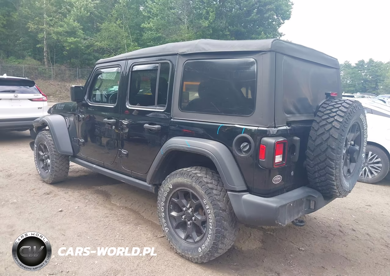 2021 Jeep Wrangler Unlimited Willys Sport 4X4 VIN:1C4HJXDG7MW593052 - 3