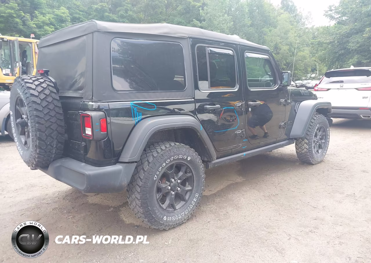 2021 Jeep Wrangler Unlimited Willys Sport 4X4 VIN:1C4HJXDG7MW593052 - 4
