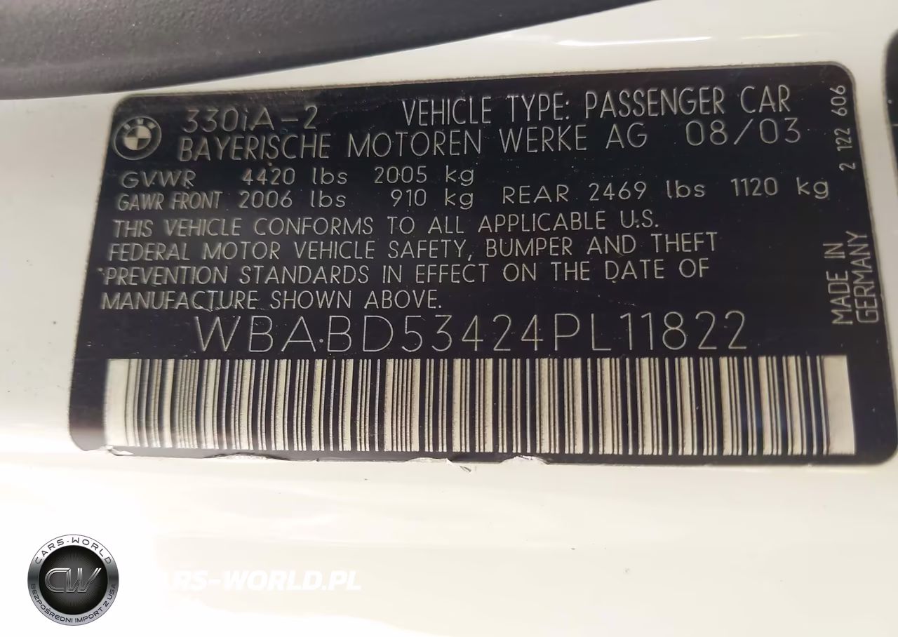 2004 BMW 330Ci VIN:WBABD53424PL11822 - 9