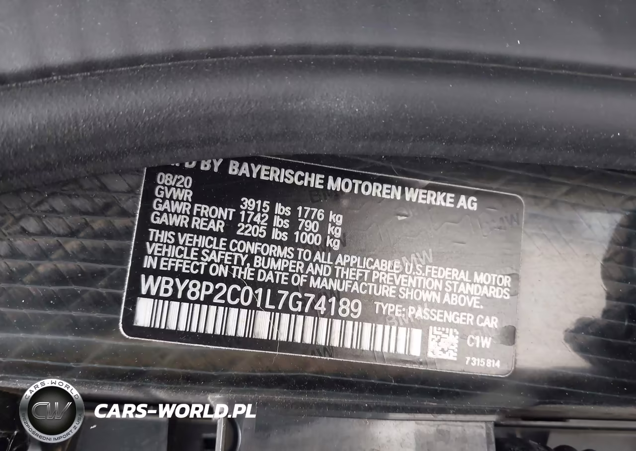 2020 BMW I3 120Ah VIN:WBY8P2C01L7G74189 - 9