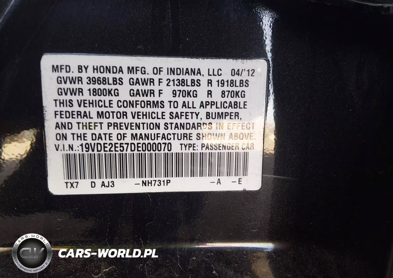 2013 Acura Ilx 2.4L VIN:19VDE2E57DE000070 - 9