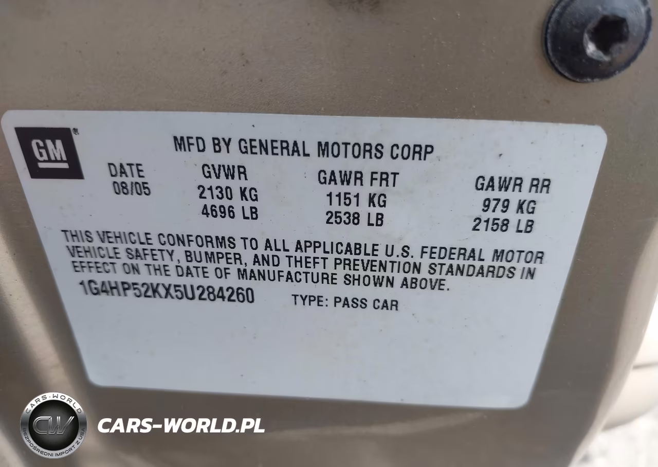 2005 Buick Lesabre Custom VIN:1G4HP52KX5U284260 - 9