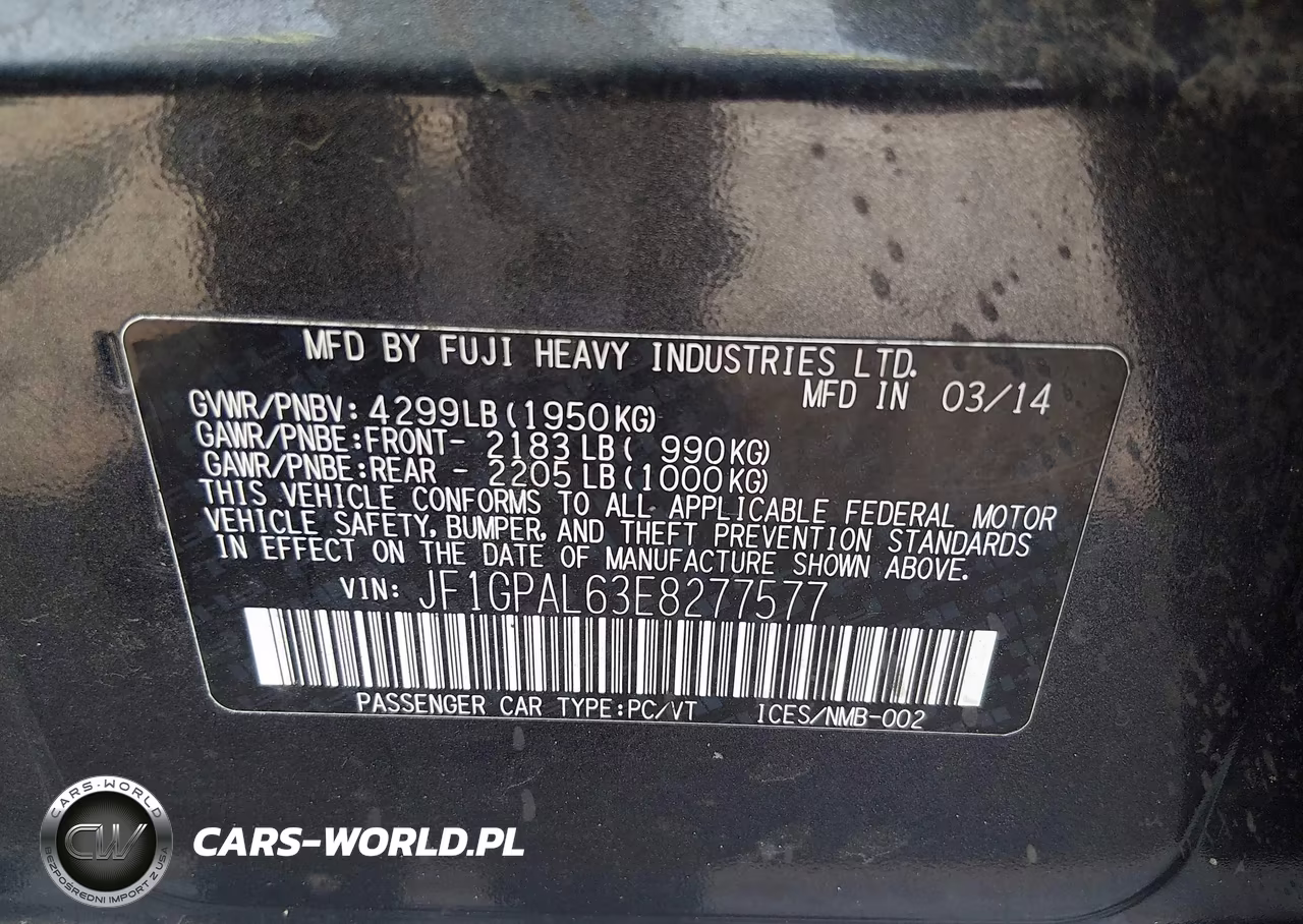 2014 Subaru Impreza 2.0I Sport Premium VIN:JF1GPAL63E8277577 - 9
