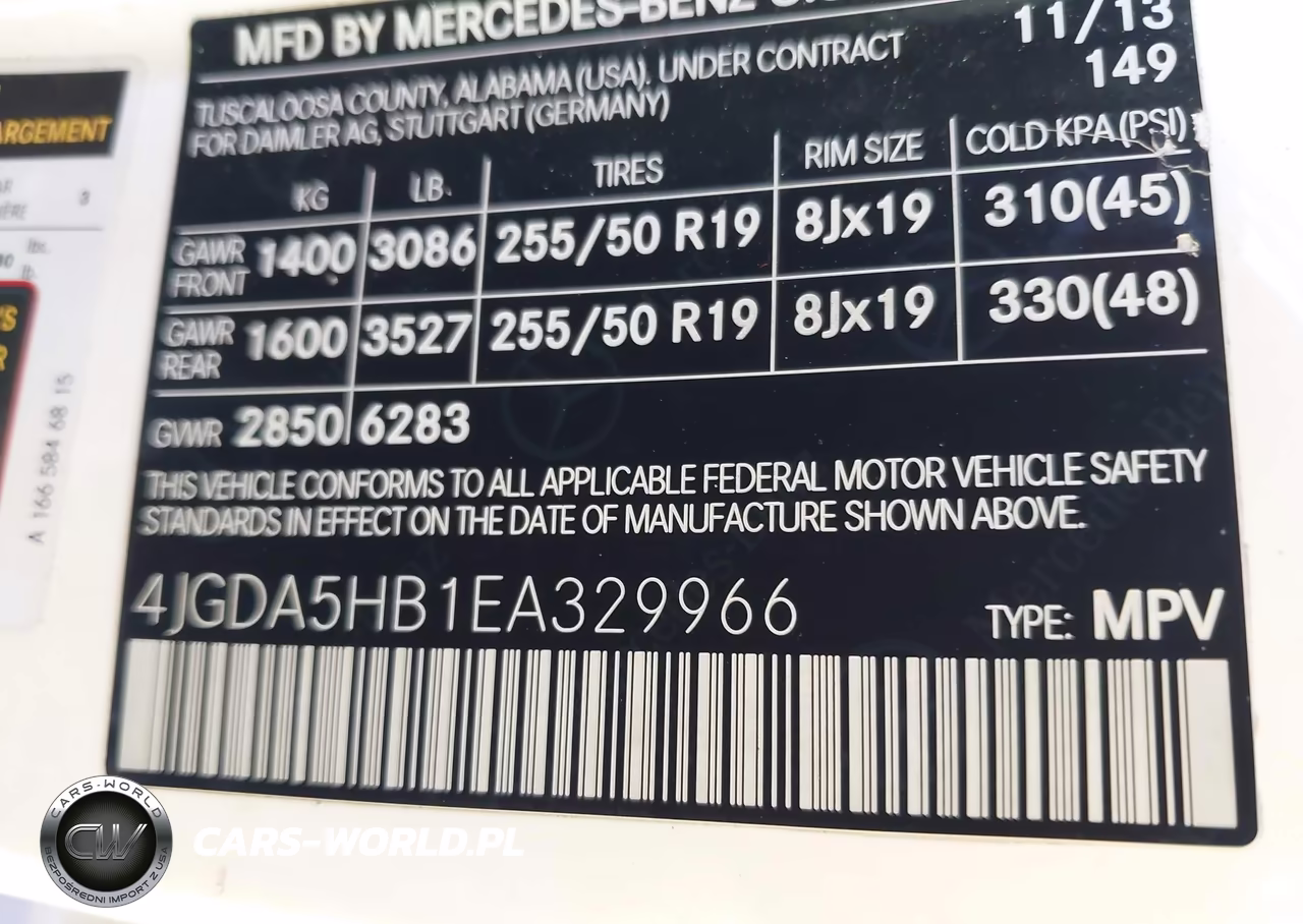 2014 Mercedes-Benz Ml 350 4Matic VIN:4JGDA5HB1EA329966 - 9