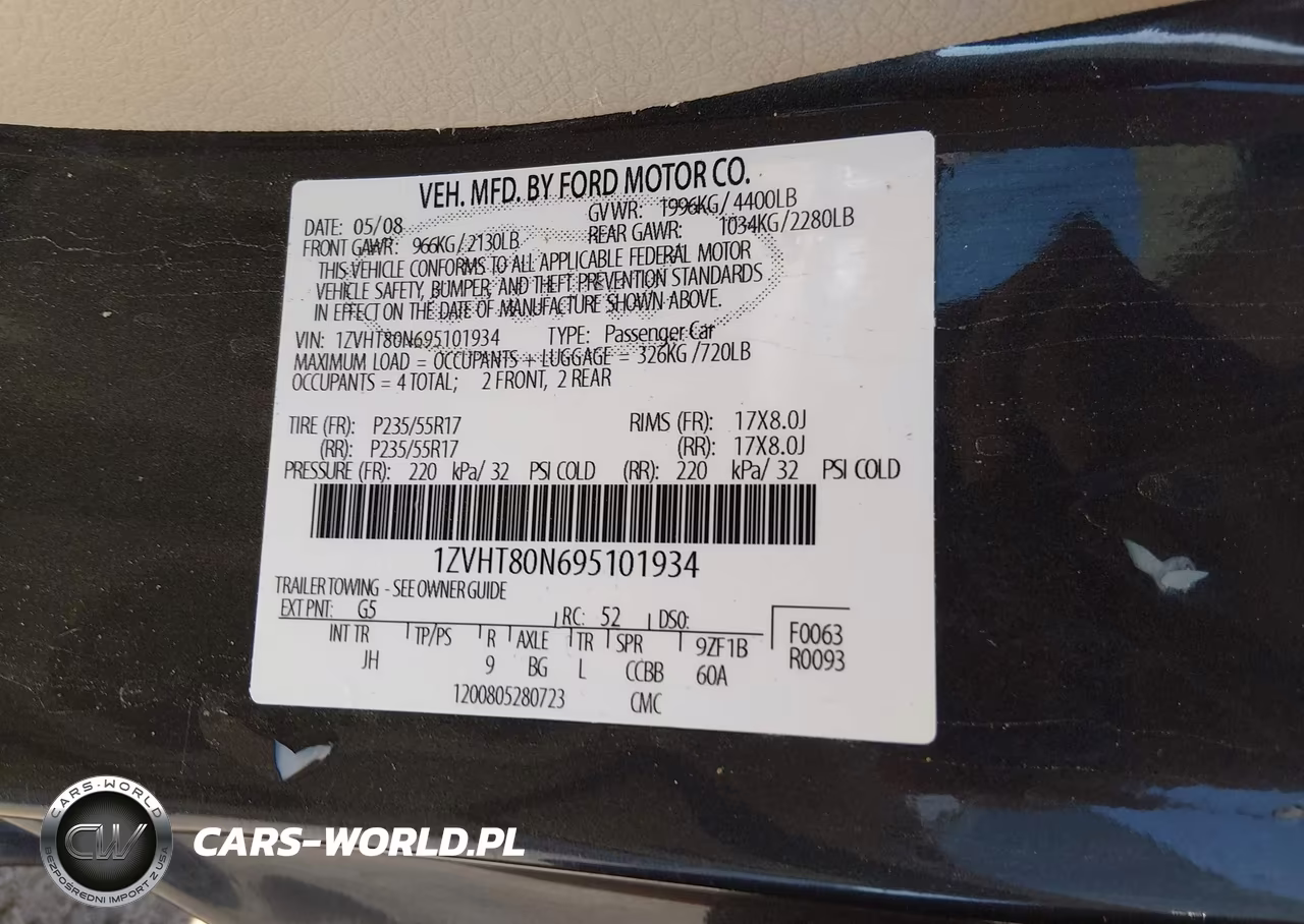 2009 Ford Mustang V6-V6 Premium VIN:1ZVHT80N695101934 - 9