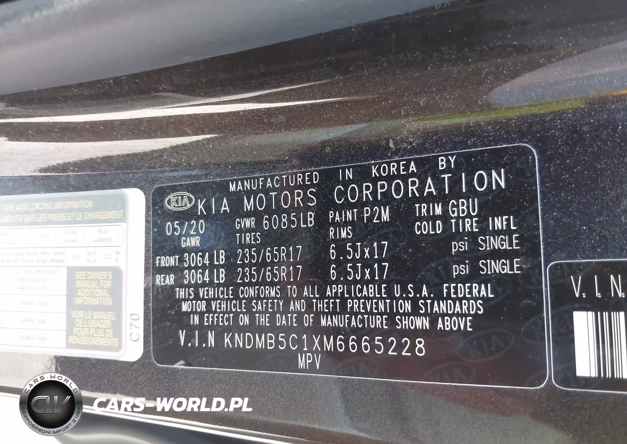 2021 Kia Sedona Lx VIN:KNDMB5C1XM6665228 - 9