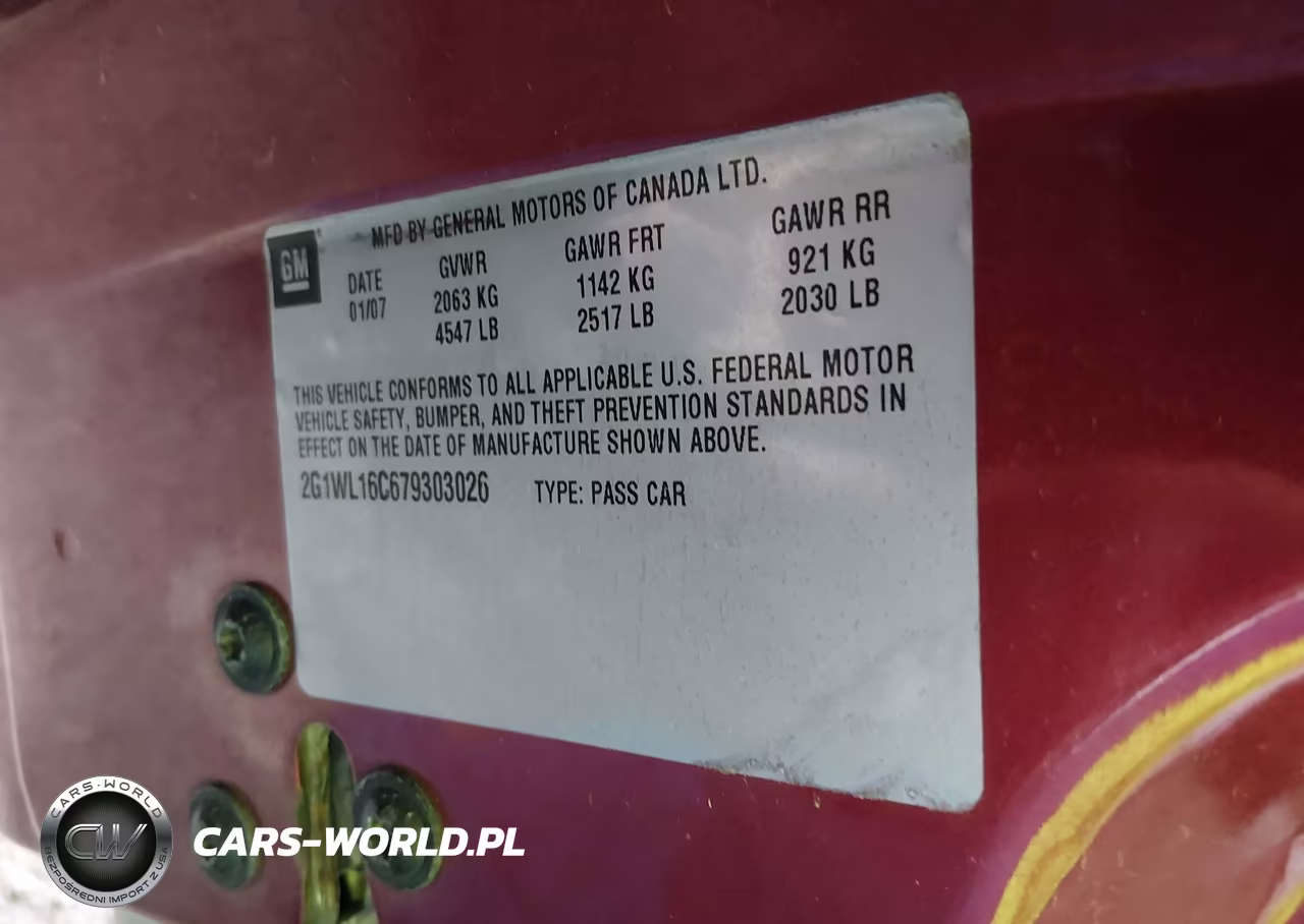 2007 Chevrolet Monte Carlo Ss VIN:2G1WL16C679303026 - 9