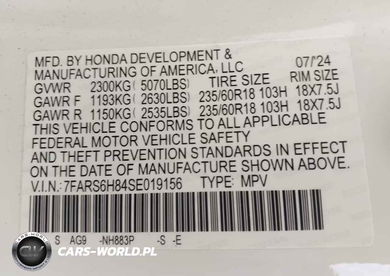 2025 Honda Cr-V Hybrid Sport-L VIN:7FARS6H84SE019156 - 9