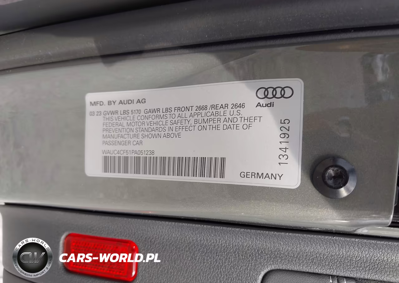 2023 Audi S5 Sportback Premium Plus Tfsi Quattro Tiptronic VIN:WAUC4CF51PA051238 - 9