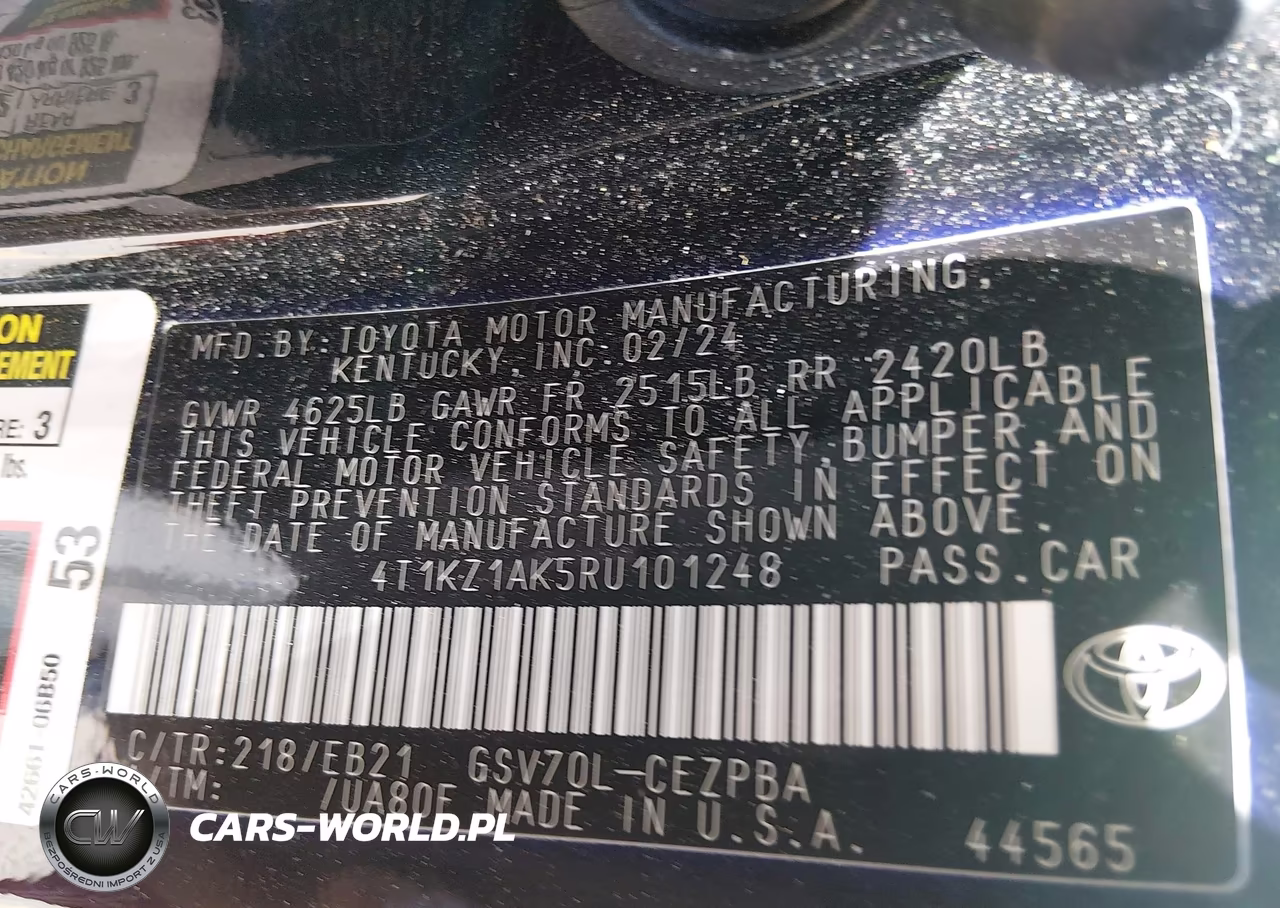 2024 Toyota Camry Trd V6 VIN:4T1KZ1AK5RU101248 - 9