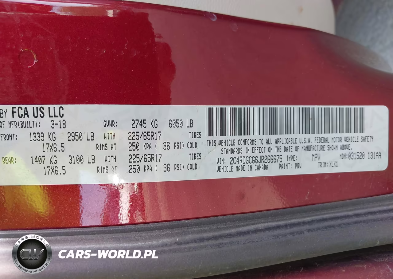 2018 Dodge Grand Caravan Sxt VIN:2C4RDGCG6JR266675 - 9
