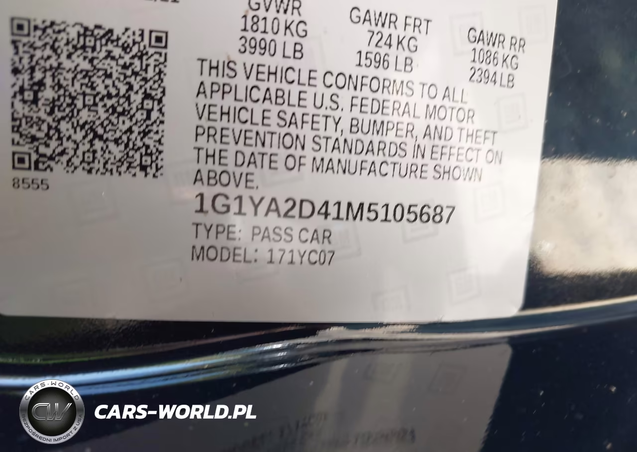 2021 Chevrolet Corvette Stingray Rwd 1Lt VIN:1G1YA2D41M5105687 - 9