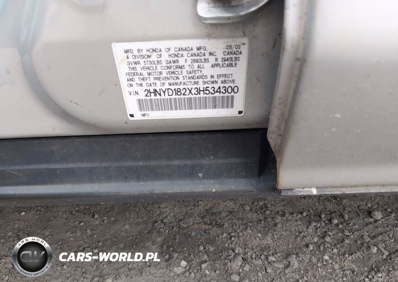 2003 Acura Mdx VIN:2HNYD182X3H534300 - 9