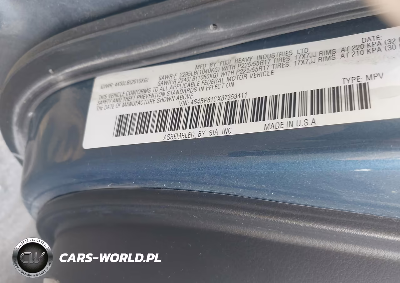 2008 Subaru Outback (Natl) I-Ll Bean W-Nav-Ll Bean W-Nav-Vdc VIN:4S4BP61CX87353411 - 9
