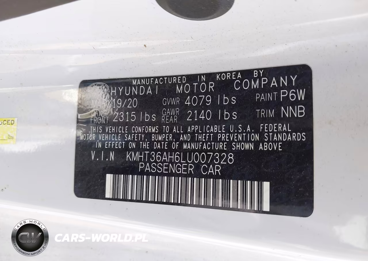 2020 Hyundai Veloster N VIN:KMHT36AH6LU007328 - 9