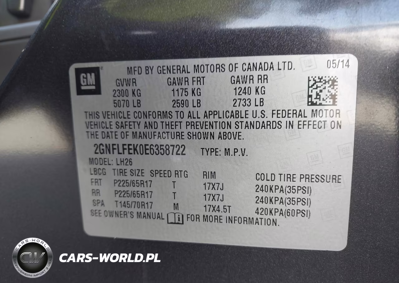 2014 Chevrolet Equinox Lt VIN:2GNFLFEK0E6358722 - 9