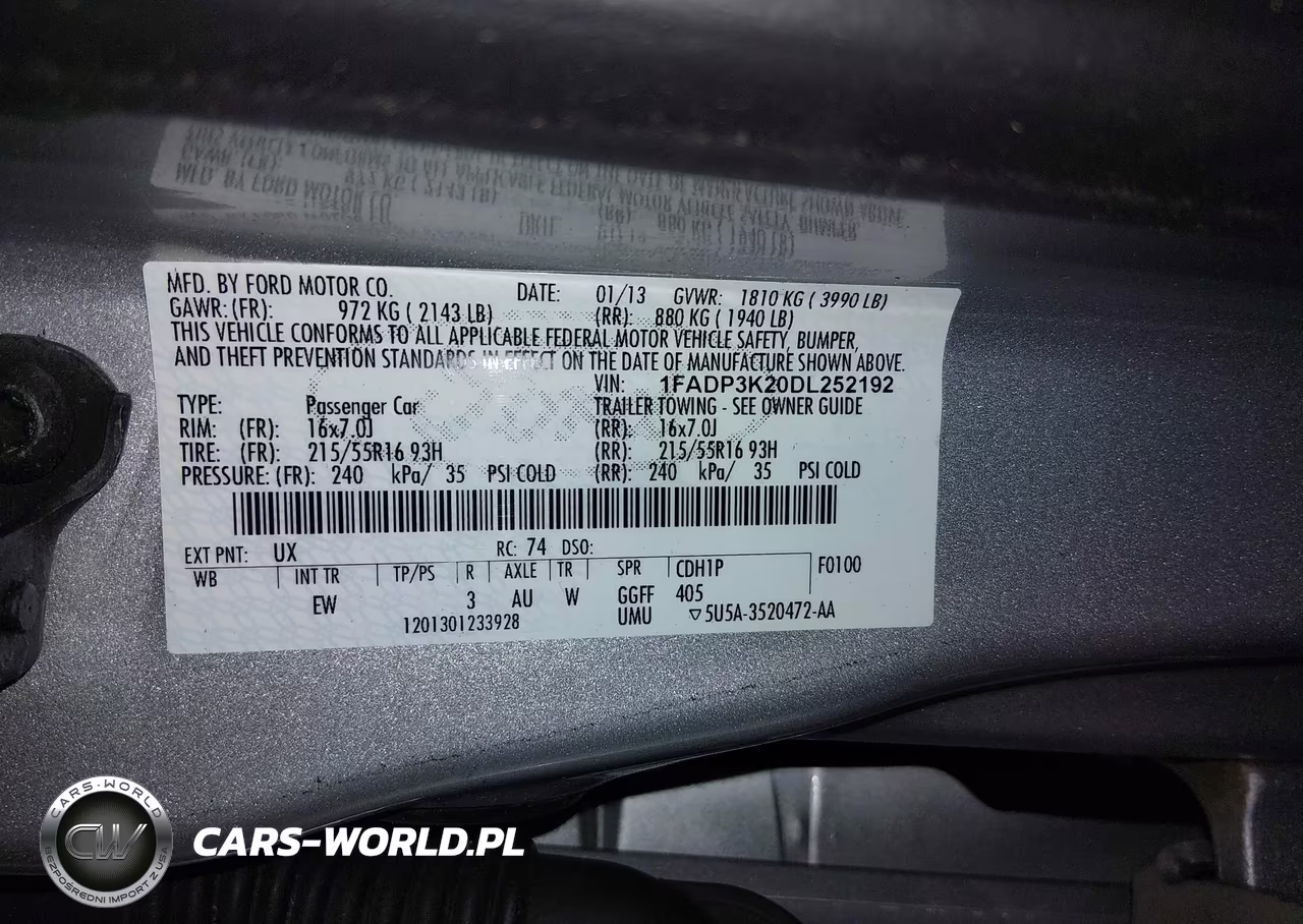 2013 Ford Focus Se VIN:1FADP3K20DL252192 - 9