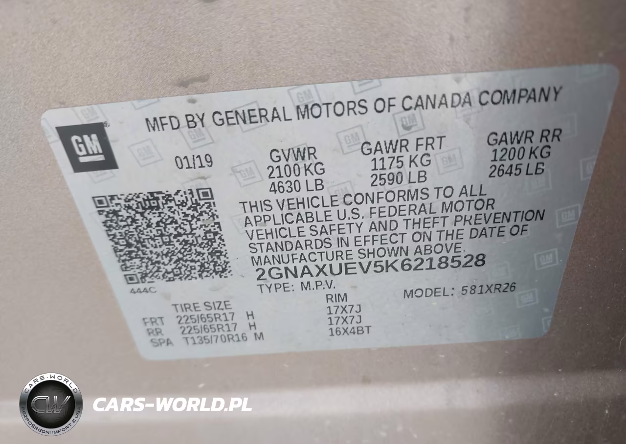 2019 Chevrolet Equinox Lt VIN:2GNAXUEV5K6218528 - 9