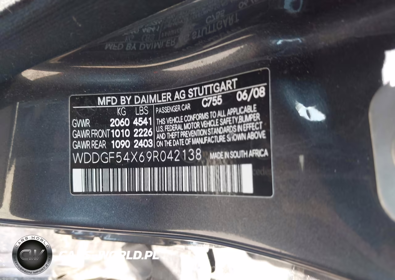 2009 Mercedes-Benz C 300 Sport VIN:WDDGF54X69R042138 - 9