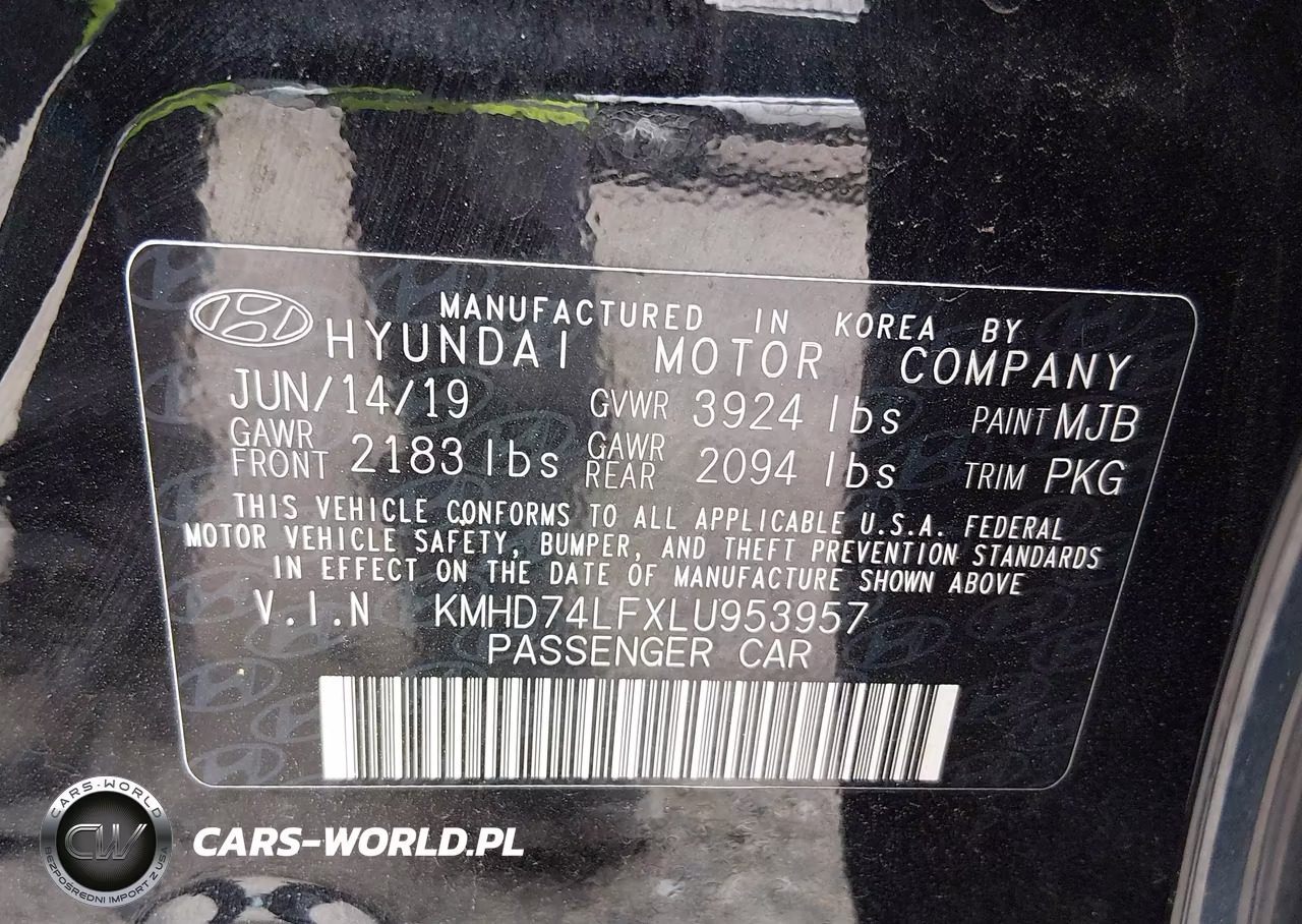 2020 Hyundai Elantra Se VIN:KMHD74LFXLU953957 - 9