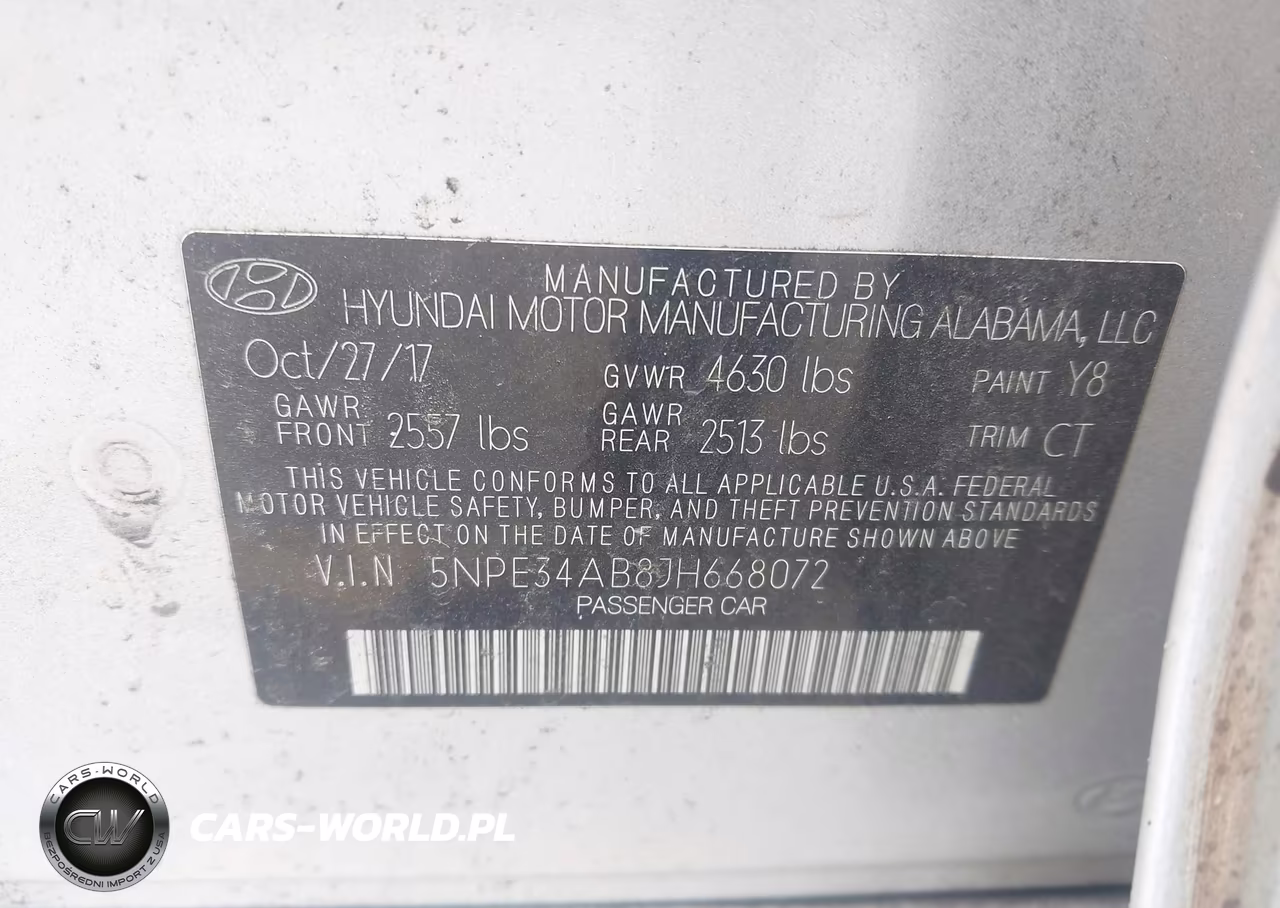 2018 Hyundai Sonata Sport 2.0T VIN:5NPE34AB8JH668072 - 9