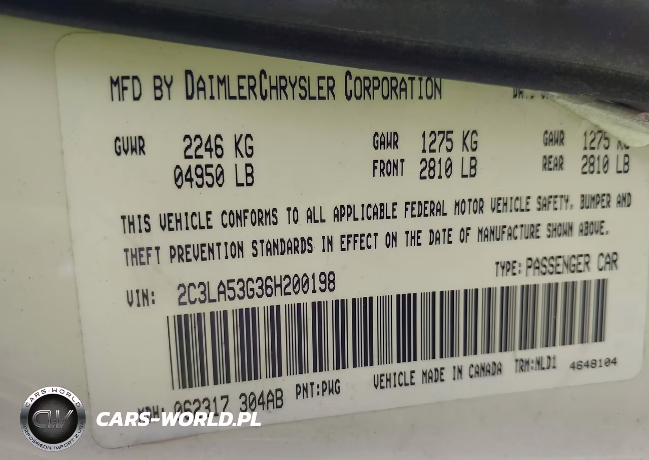 2006 Chrysler 300 Touring VIN:2C3LA53G36H200198 - 9
