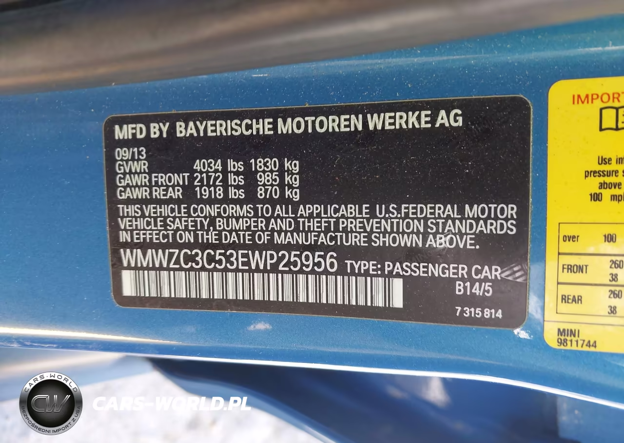 2014 Mini Countryman Cooper S VIN:WMWZC3C53EWP25956 - 9