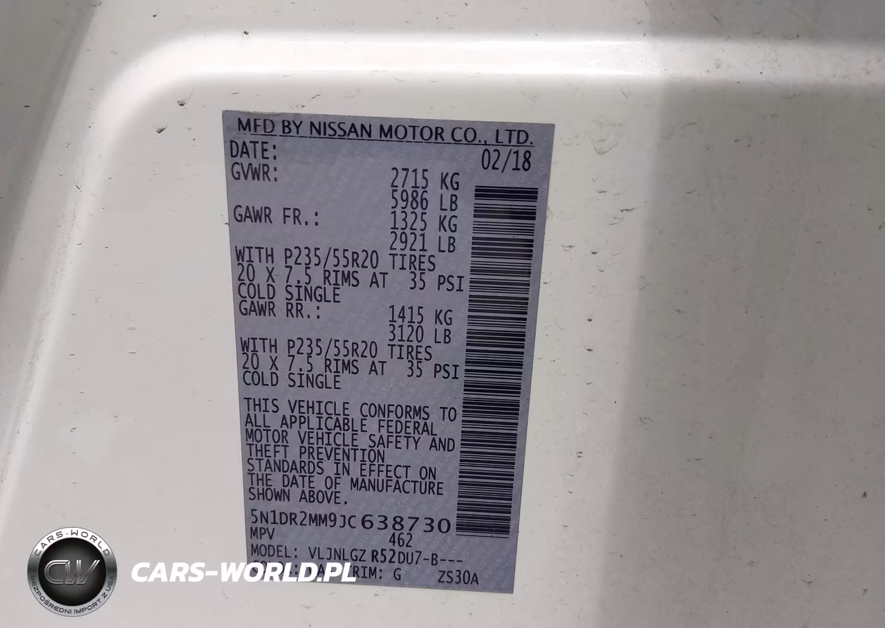 2018 Nissan Pathfinder Sl VIN:5N1DR2MM9JC638730 - 9