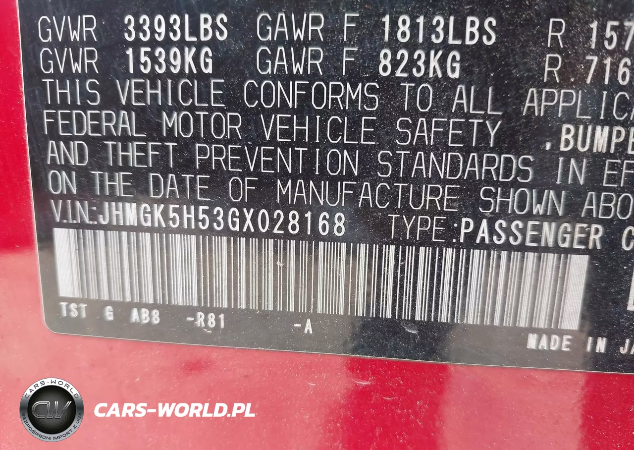 2016 Honda Fit Lx VIN:JHMGK5H53GX028168 - 9