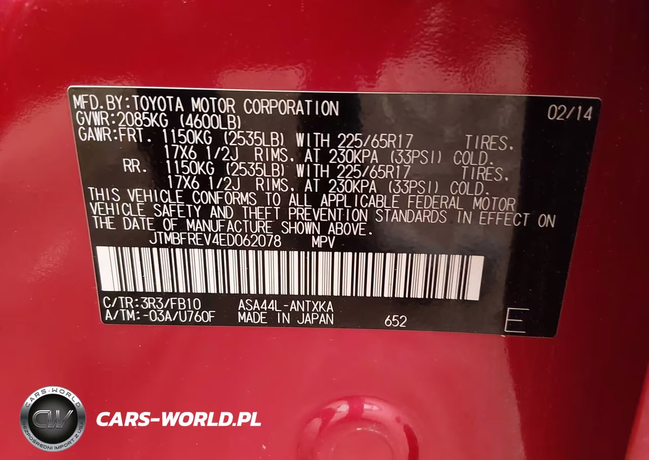 2014 Toyota Rav4 Le VIN:JTMBFREV4ED062078 - 9